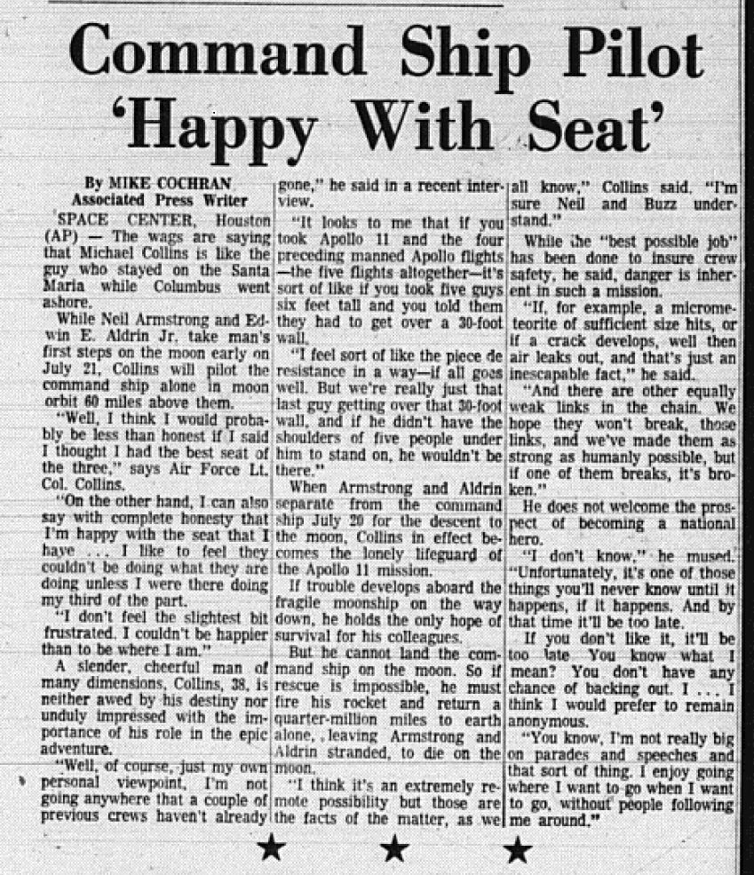 The Eagle Archives: July 15, 1969